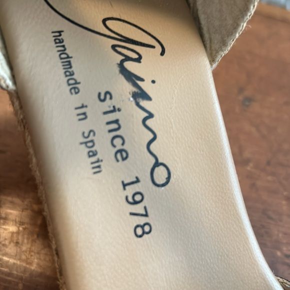 Gaimo Navy Suede Espadrilles, Size 38 EU, 7.5 US - Picture 2 of 11